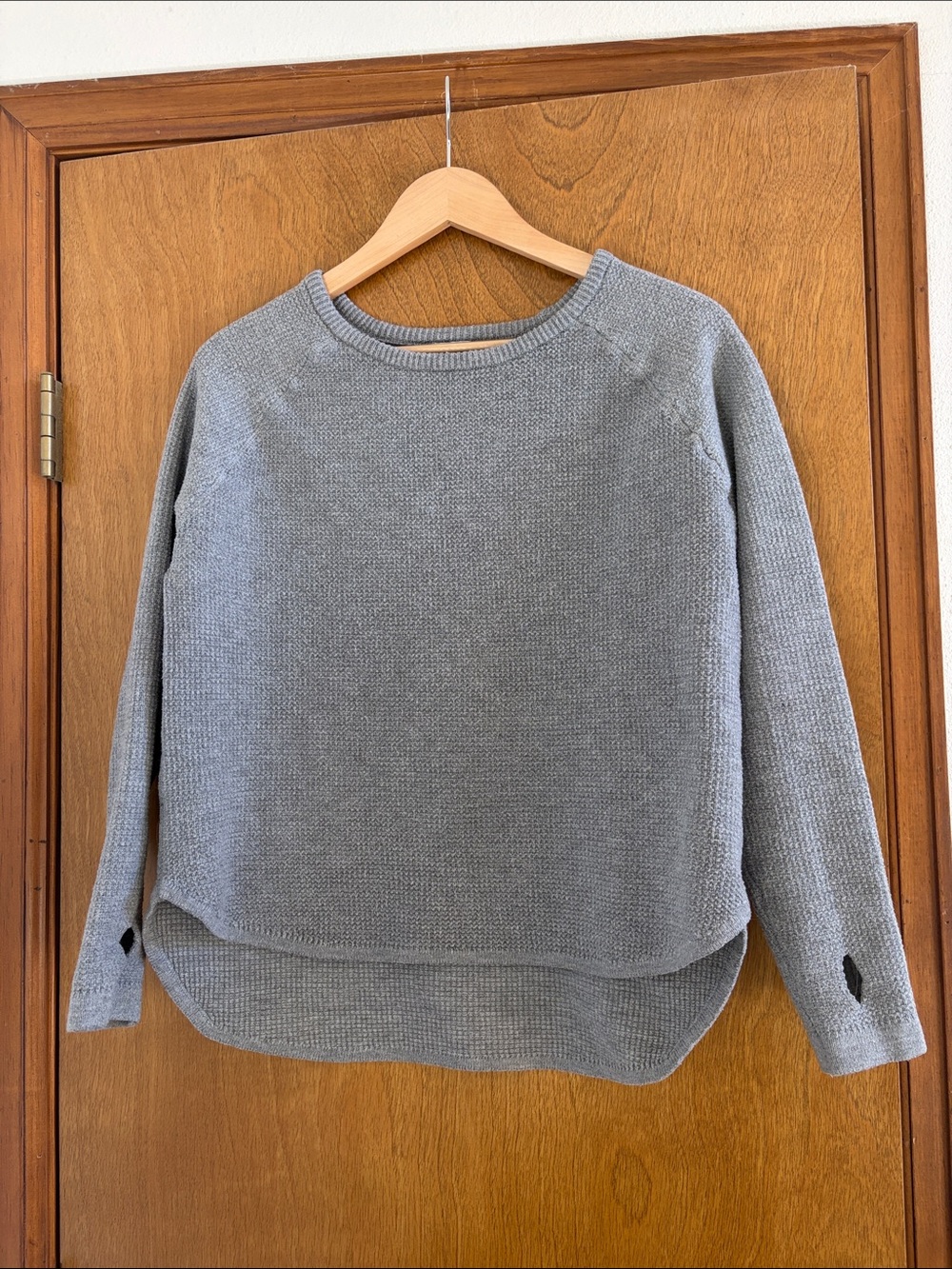 Michele B // waffle crew neck